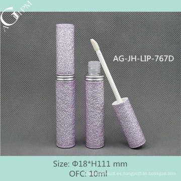 AG-JH-labio - 767D AGPM redondo vacío de aluminio opaco Polaco 10ml labios Gloss envase